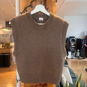 Aritzia Brown Sweater Vest